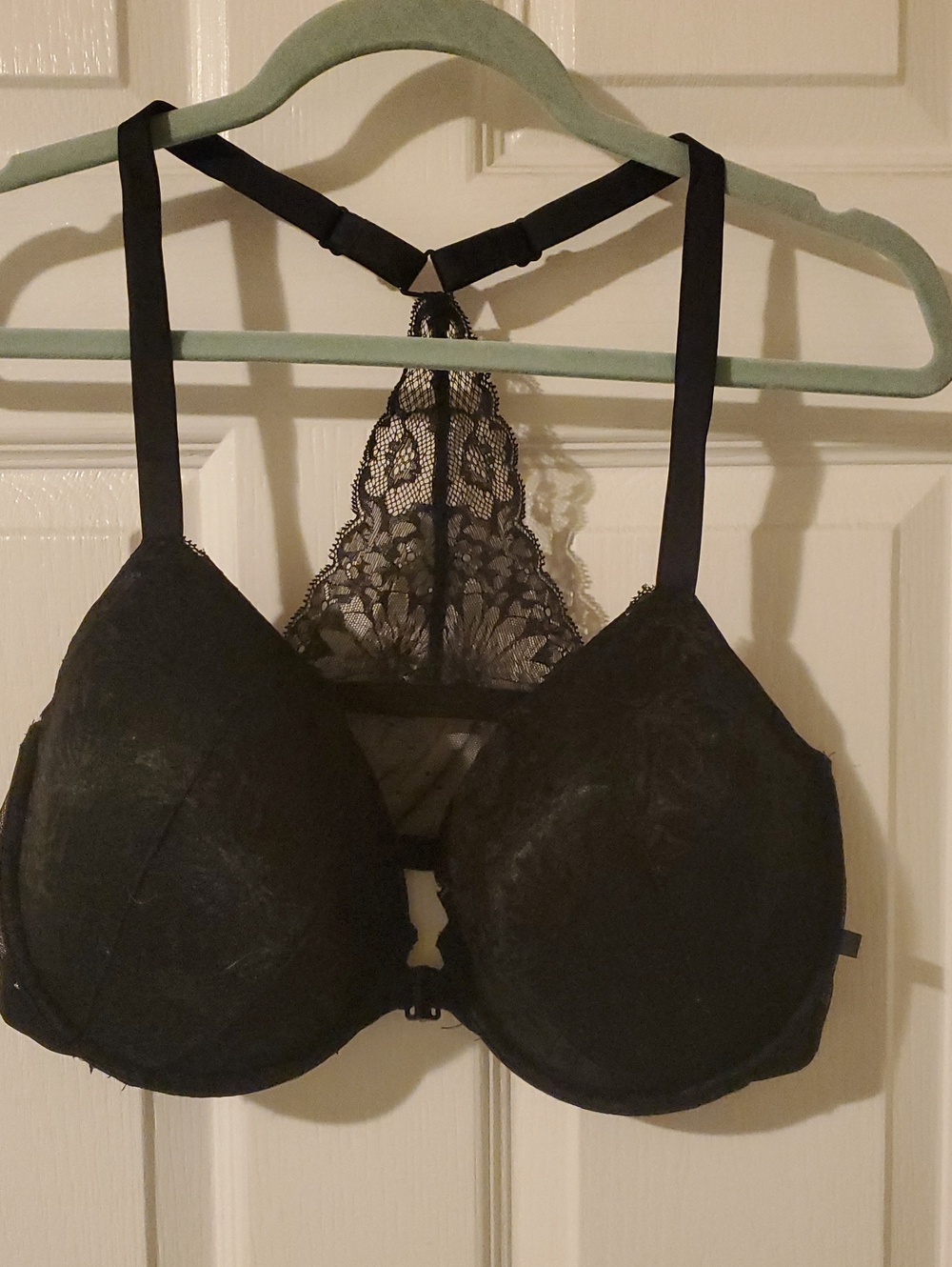 Victoria's Secret Black Lace Racerback Bra